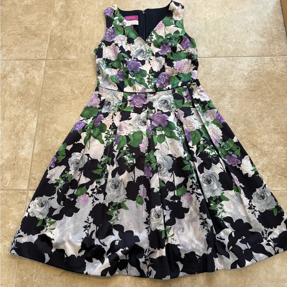 Talbots size 4 womens oprah collection floral lined excellent preowned condition